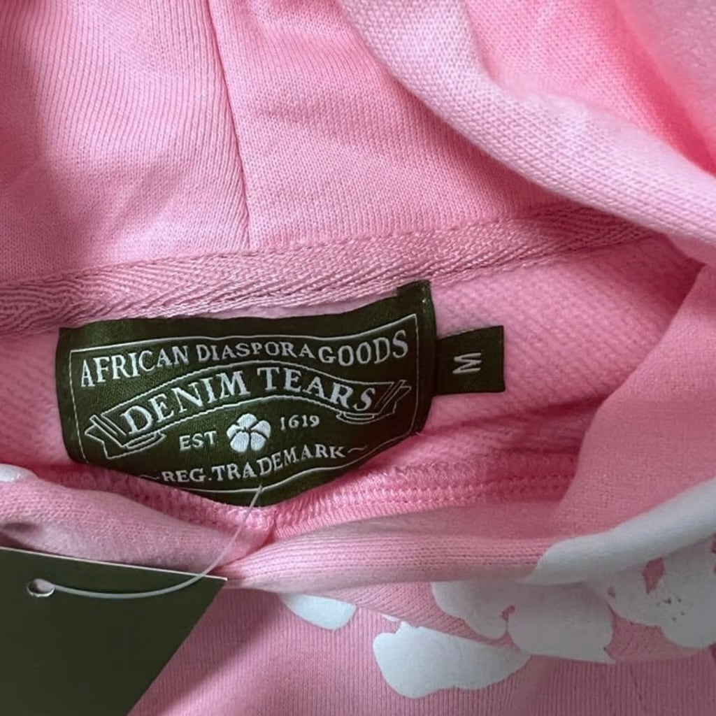 Pink  denim tears hoodie