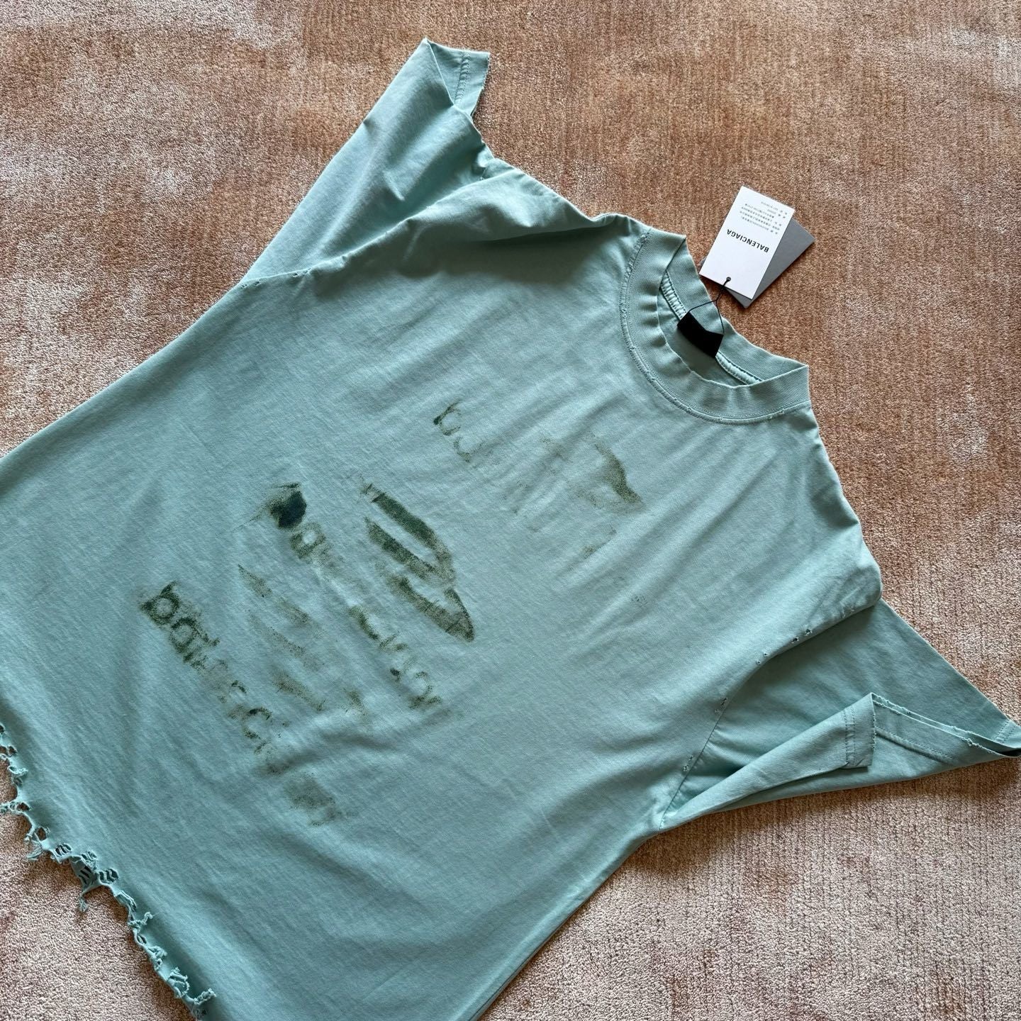 Balenciaga  DIY Imprint Cropped T-Shirt