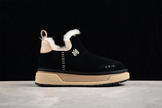 Amiri uggs Malibu suede boots black