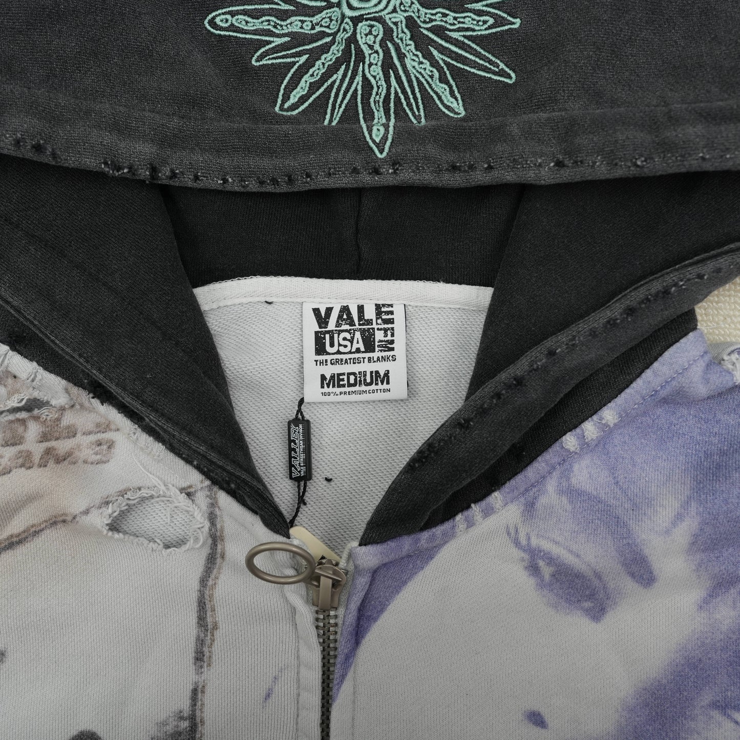 Vale Forever Noise Zip Up 'Dark Graphic'