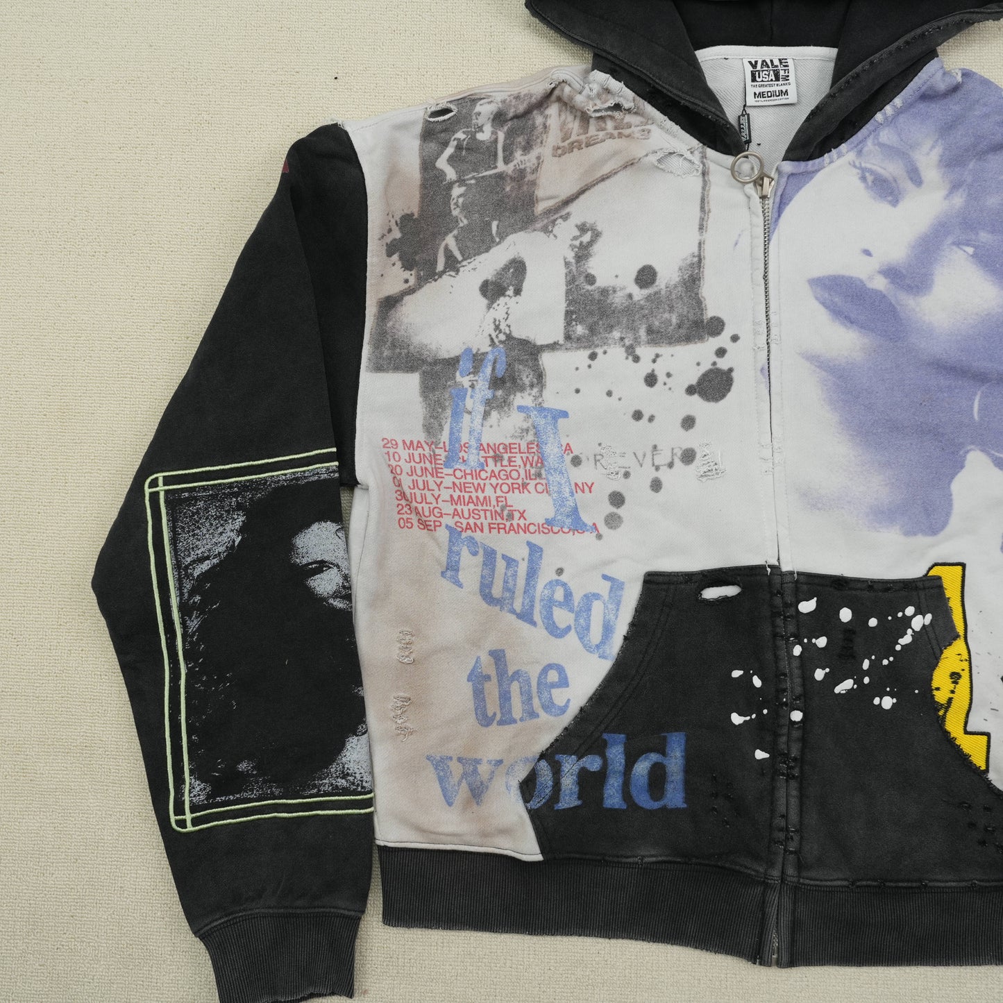 Vale Forever Noise Zip Up 'Dark Graphic'