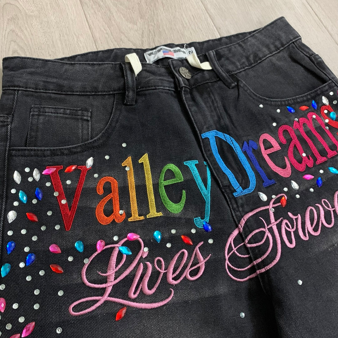 Vale Forever Ice Cream Jorts Black