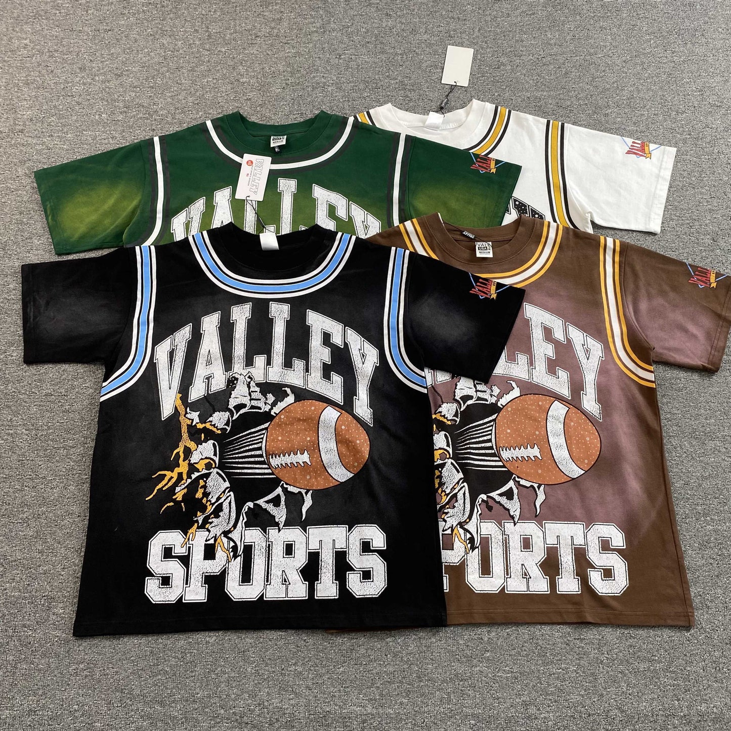 Assorted vale sports  classic bling jersey tees