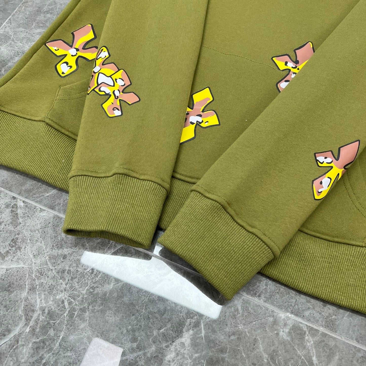 Chrome hearts sage  green hoodie