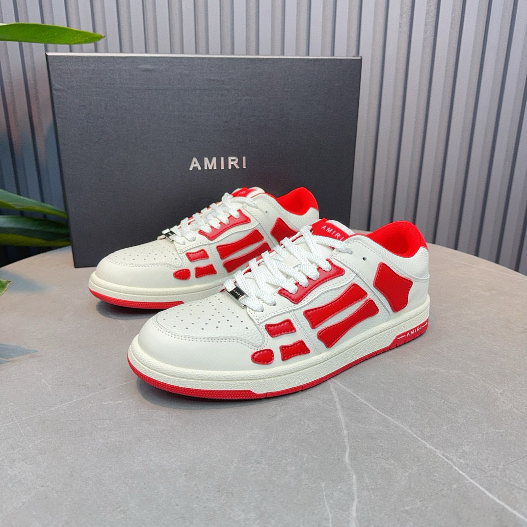 Amiri Skel Top Low 'red  white '