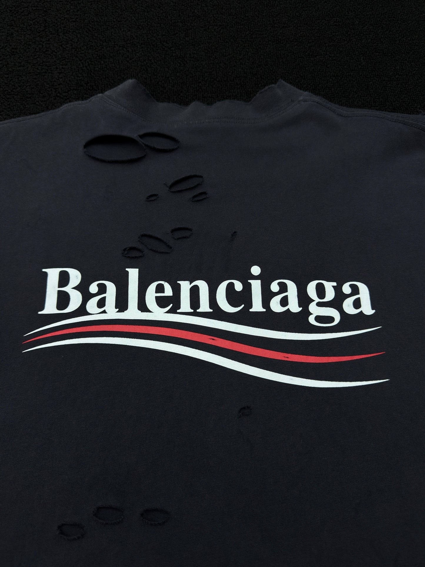Balenciaga Political Campaign Long-Sleeve Layered T-Shirt 'Black