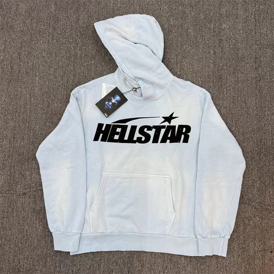 Hellstar light  blue hoodie