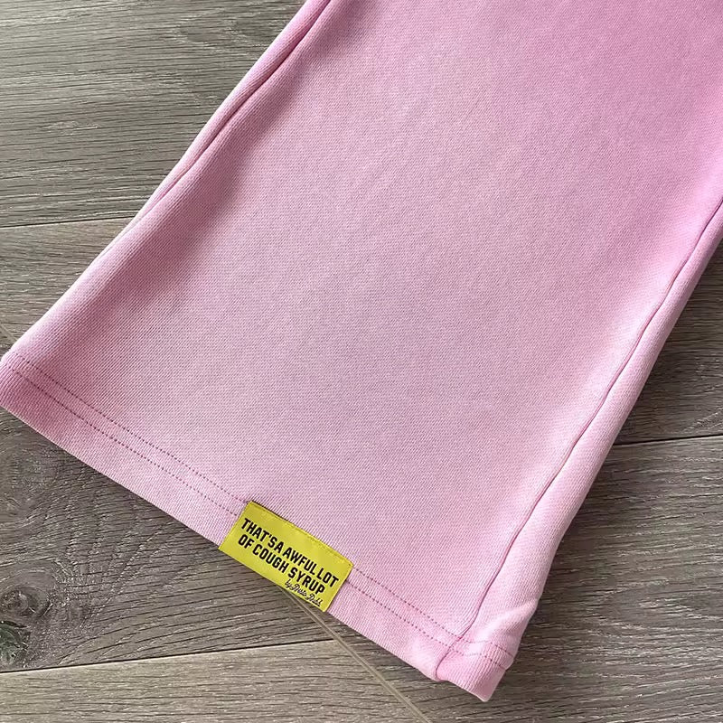 Pink that’s awful lotta cough syrup sweatpants