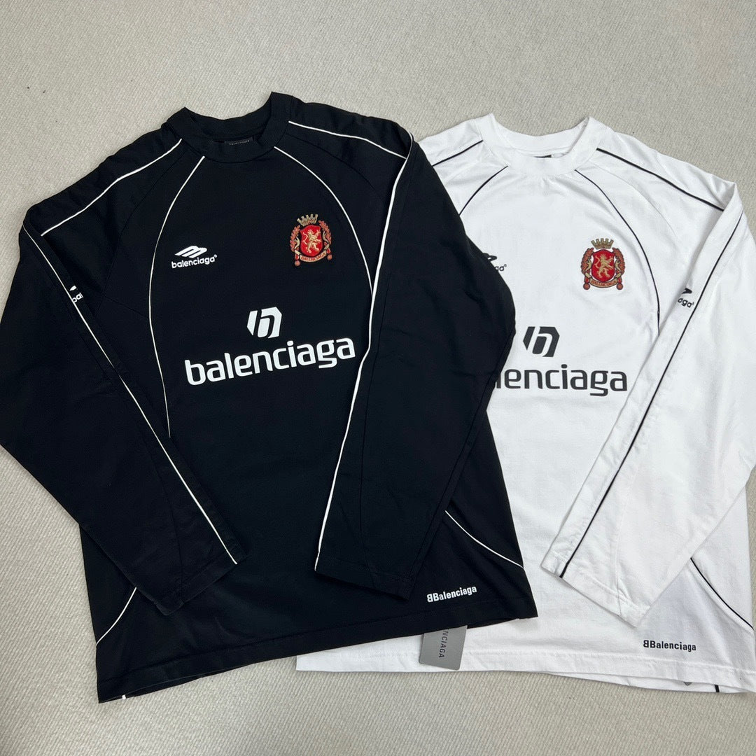 Balenciaga Paris Soccer Long Sleeve Oversized Jersey