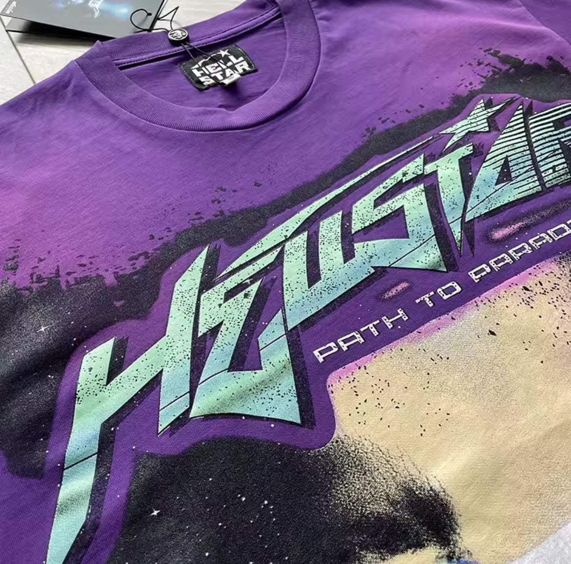 HELLSTAR purple “GOGGLES” TSHIRT