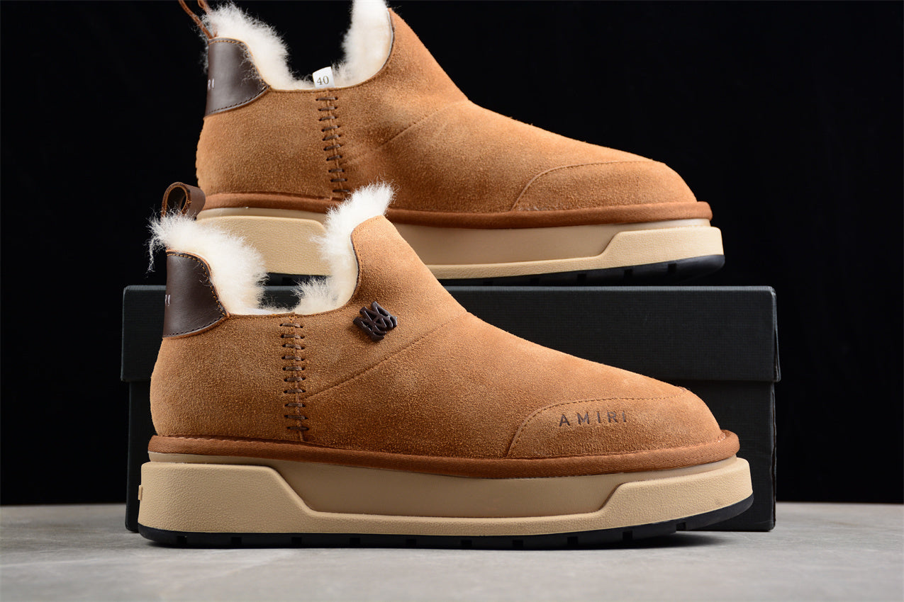 Amiri uggs Malibu suede boots brown