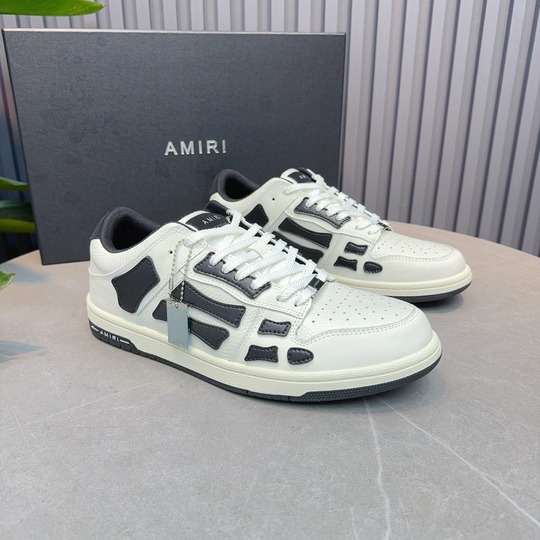 Amiri Skel Top Low 'White Black'