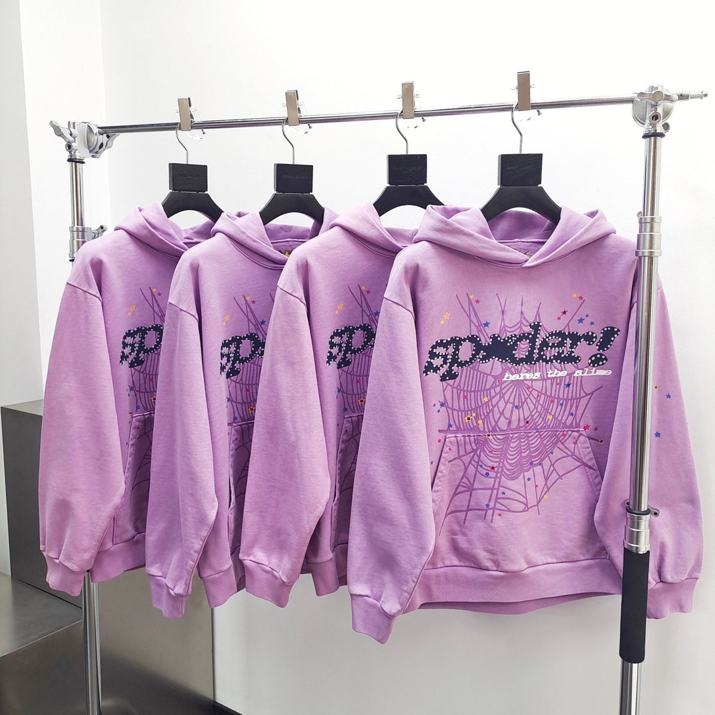Sp5der Acai Hoodie Purple