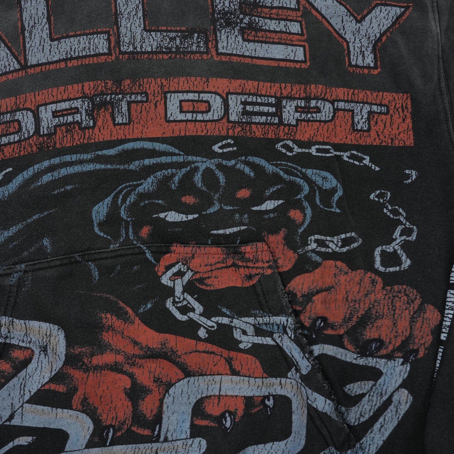 Vale Forever black Big Dog Hoodie Vintage sports dept