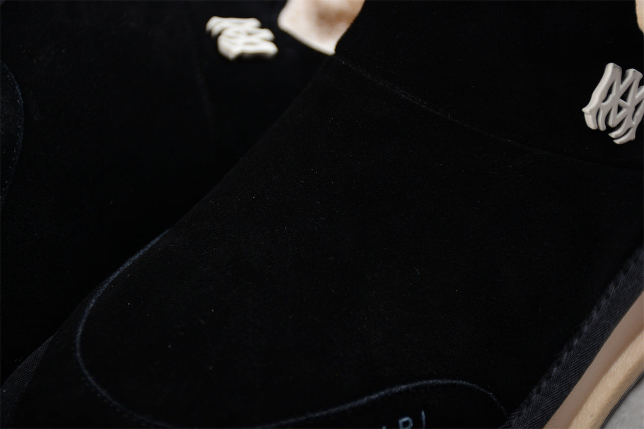 Amiri uggs Malibu suede boots black