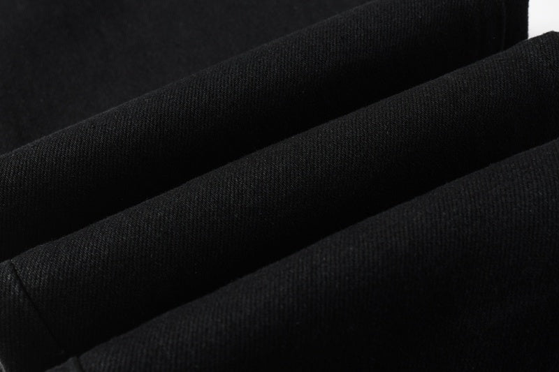 KSUBI denim black skinny jeans with writing