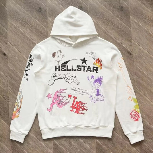 2023SS Hellstar Logo Print Hoodie