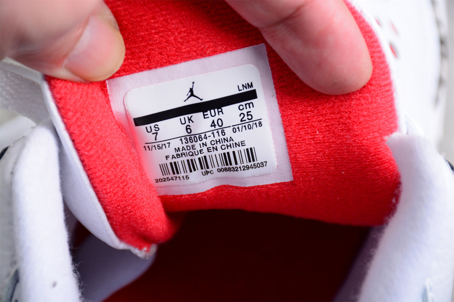 JORDAN 3 RETRO 'FIRE RED'