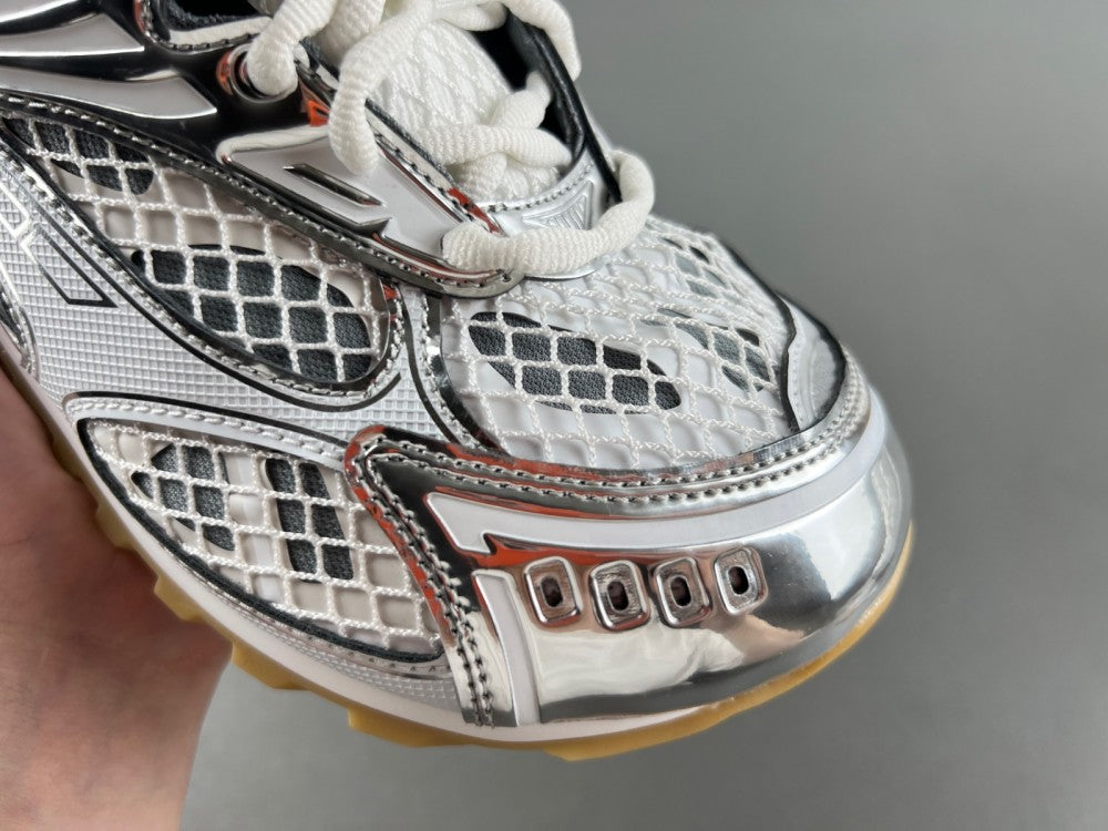 Bottega venta orbit silver and white