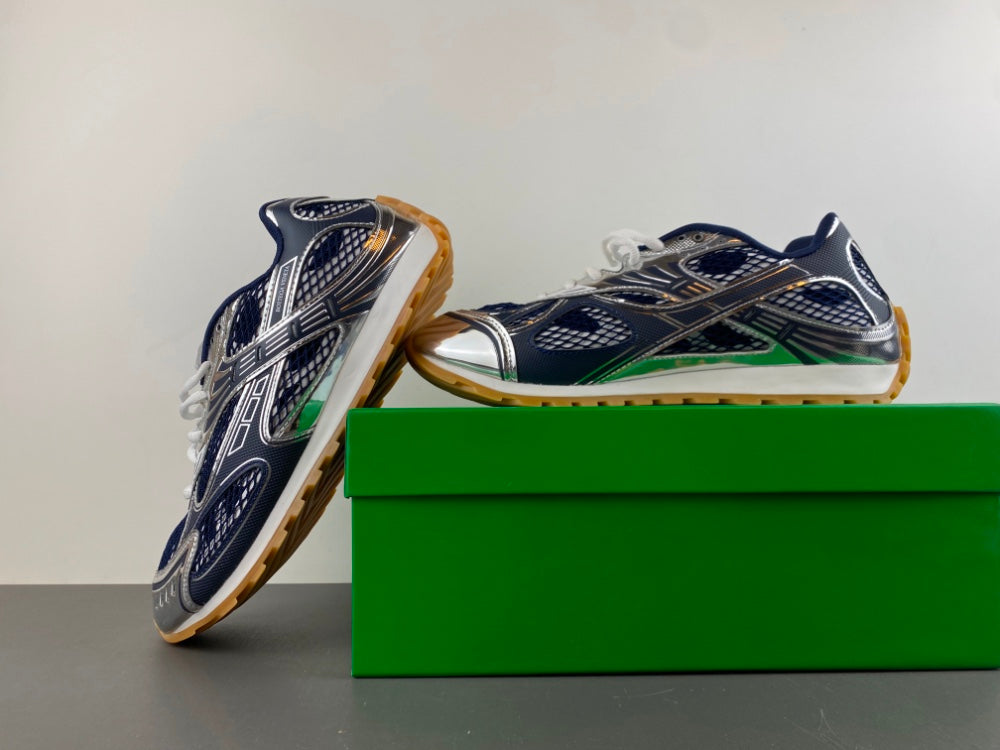 Bottega venta orbit dark blue and sliver