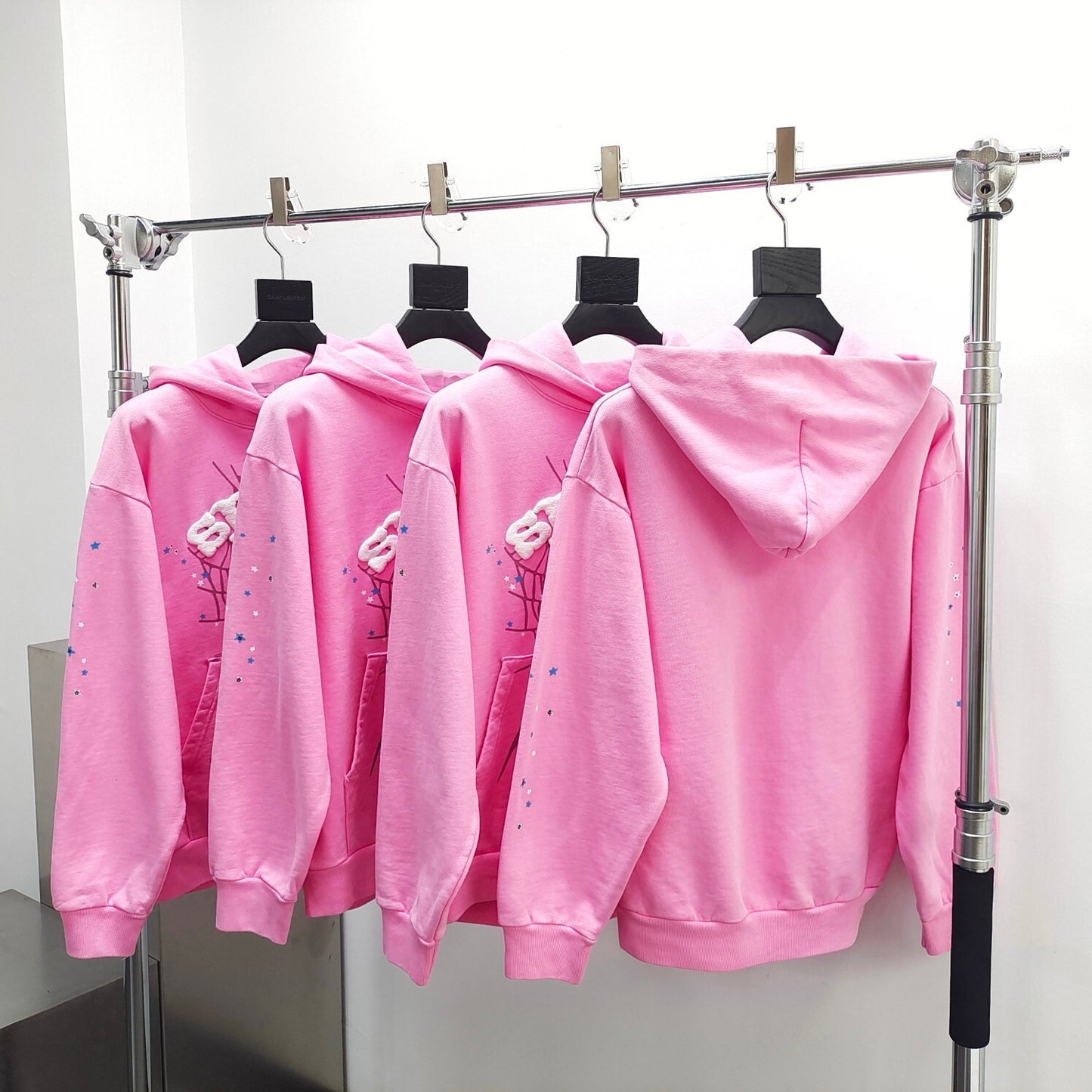 Sp5der OG Web Hoodie 'Pink'
