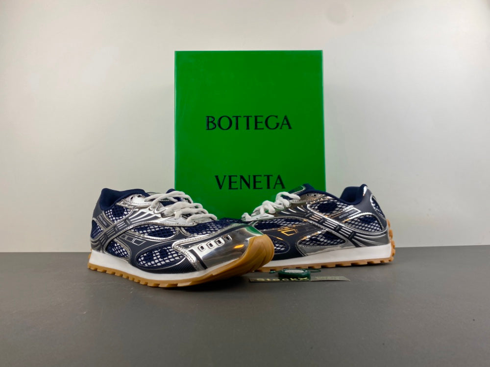 Bottega venta orbit dark blue and sliver
