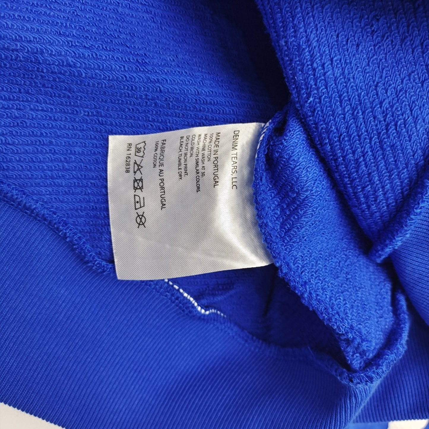 Dark blue denim tears hoodie