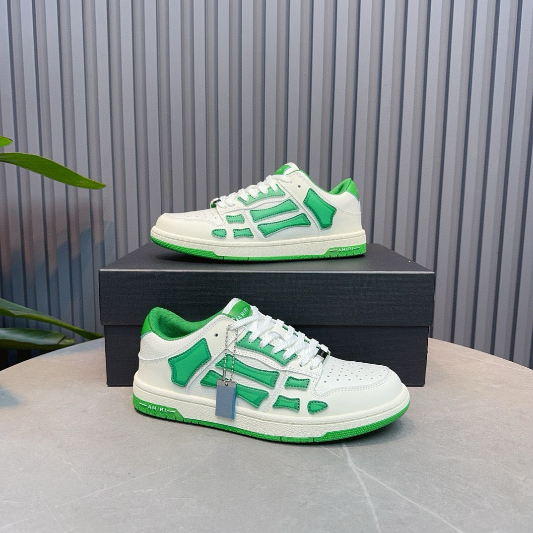 Amiri Skel Top Low 'White Green'
