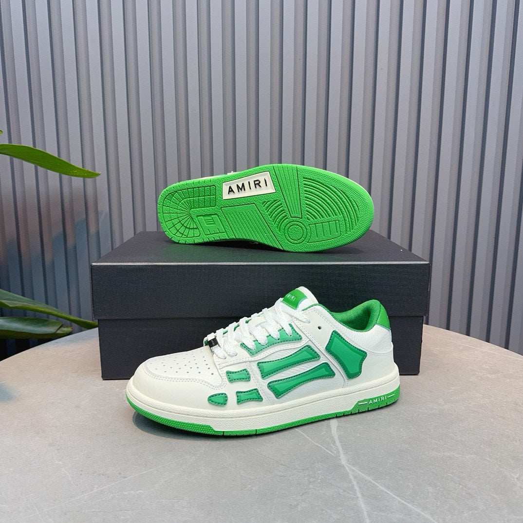 Amiri Skel Top Low 'White Green'