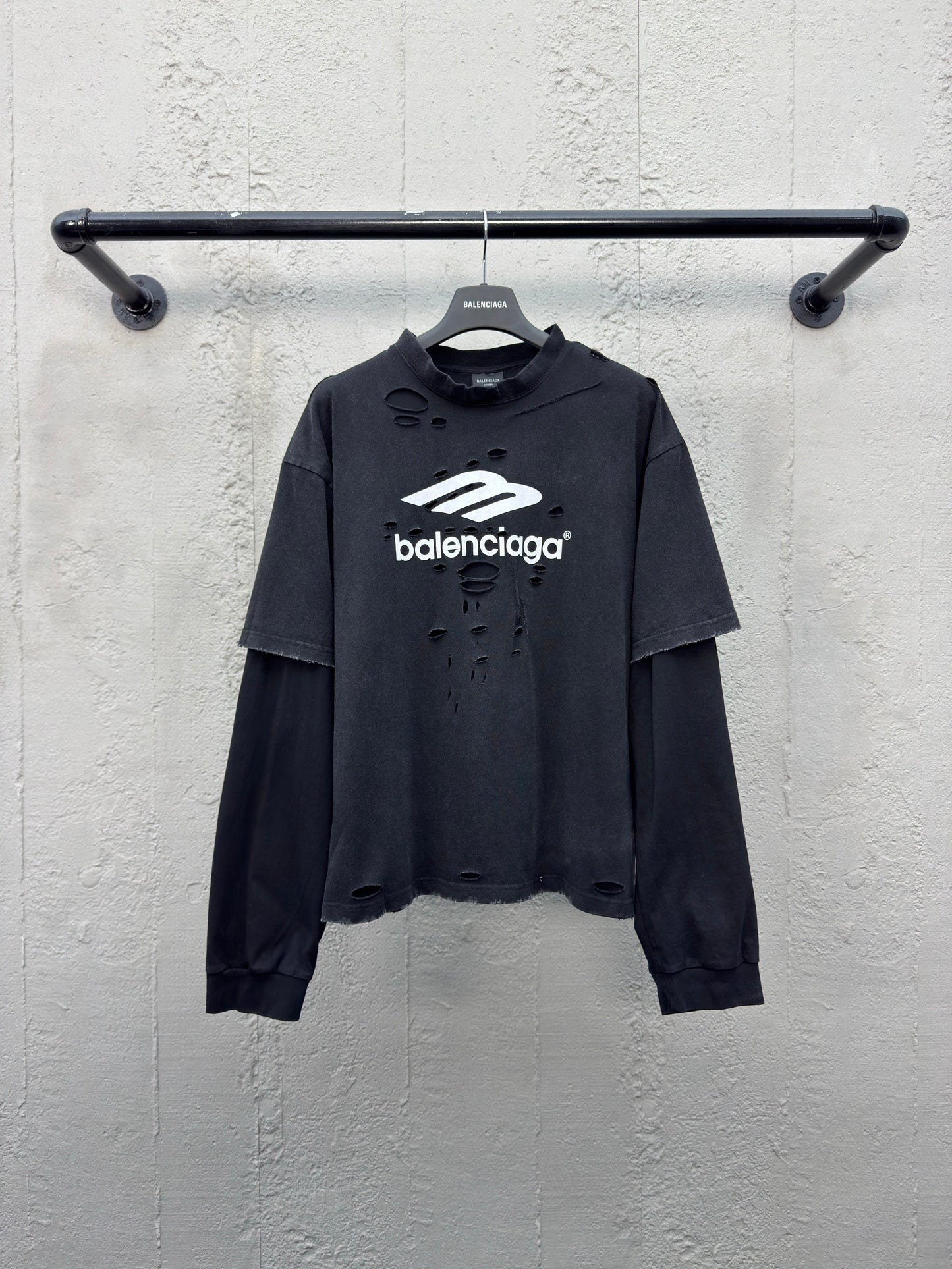 Balenciaga Layered 3B Shirt Black