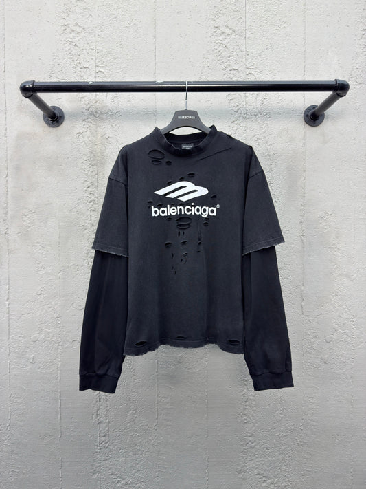 Balenciaga Layered 3B Shirt Black
