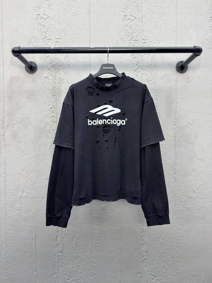 Balenciaga Layered 3B Shirt Black