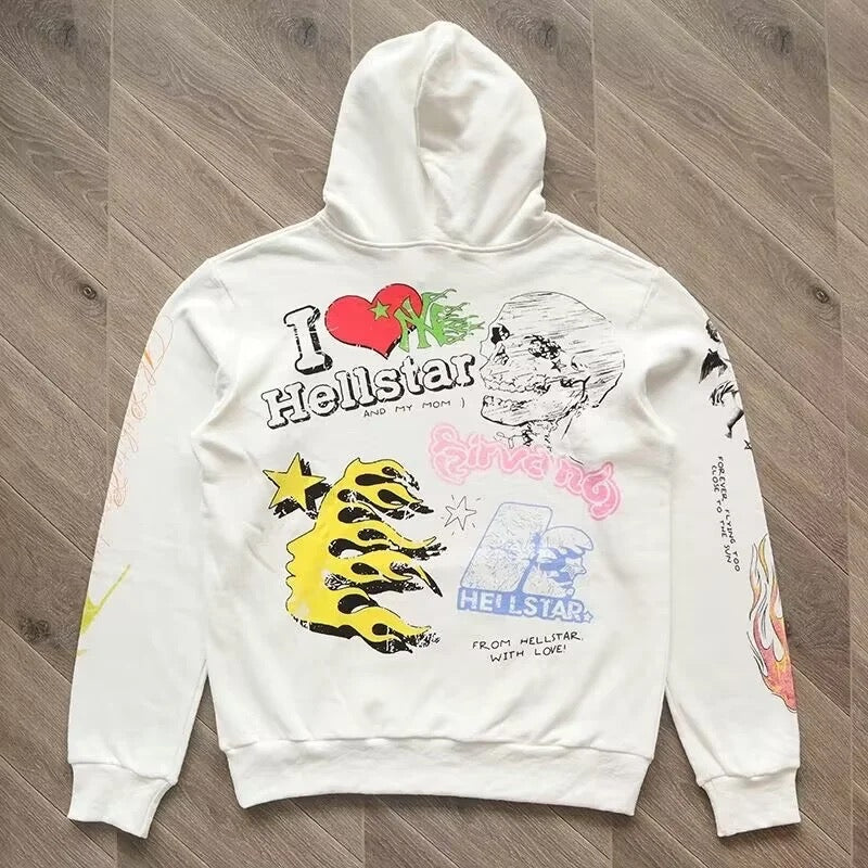 2023SS Hellstar Logo Print Hoodie