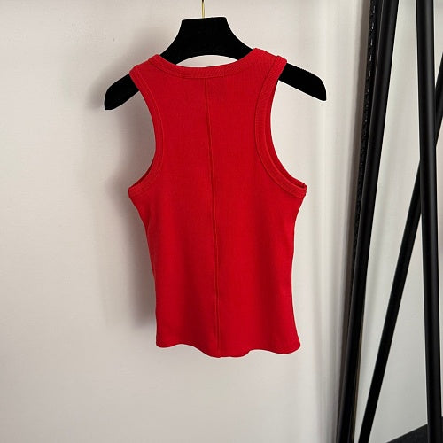 Chrome Hearts orange Rib Tank Top dress