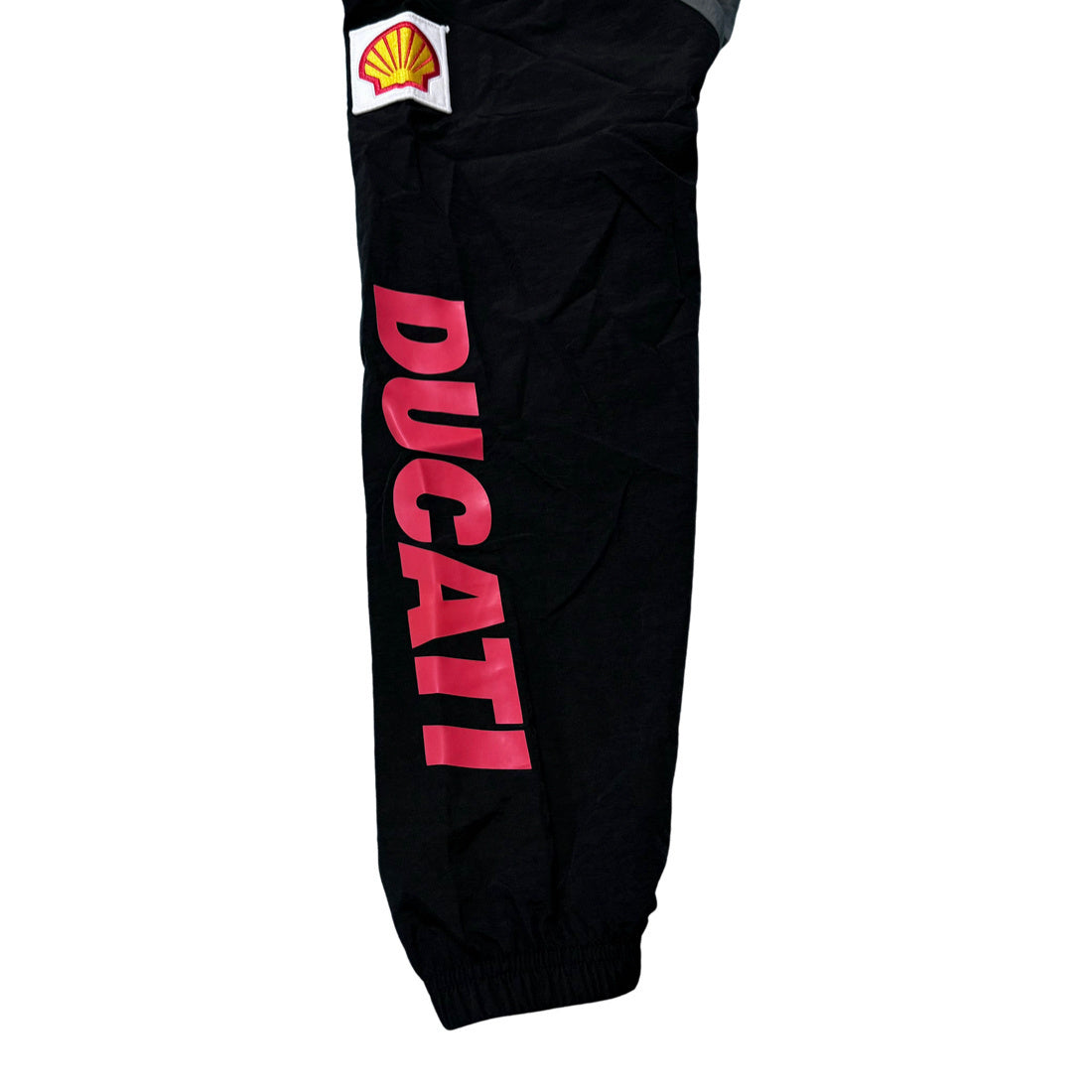 Supreme Ducati track pants black gray and red