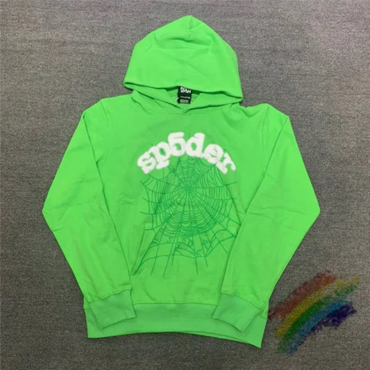 Sp5der Worldwide Green Hoodie