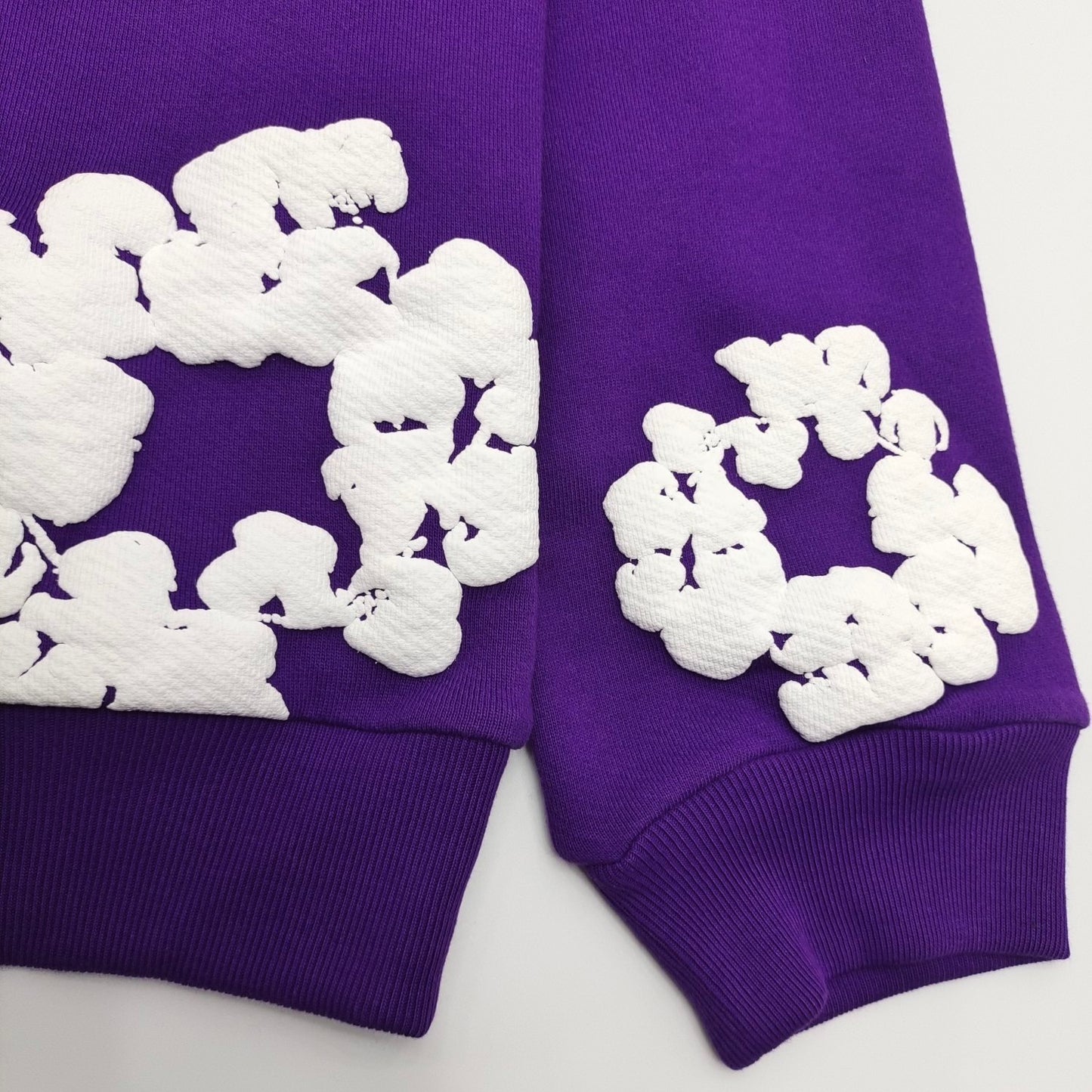 Purple  denim tears hoodie