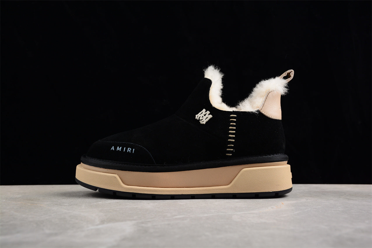 Amiri uggs Malibu suede boots black