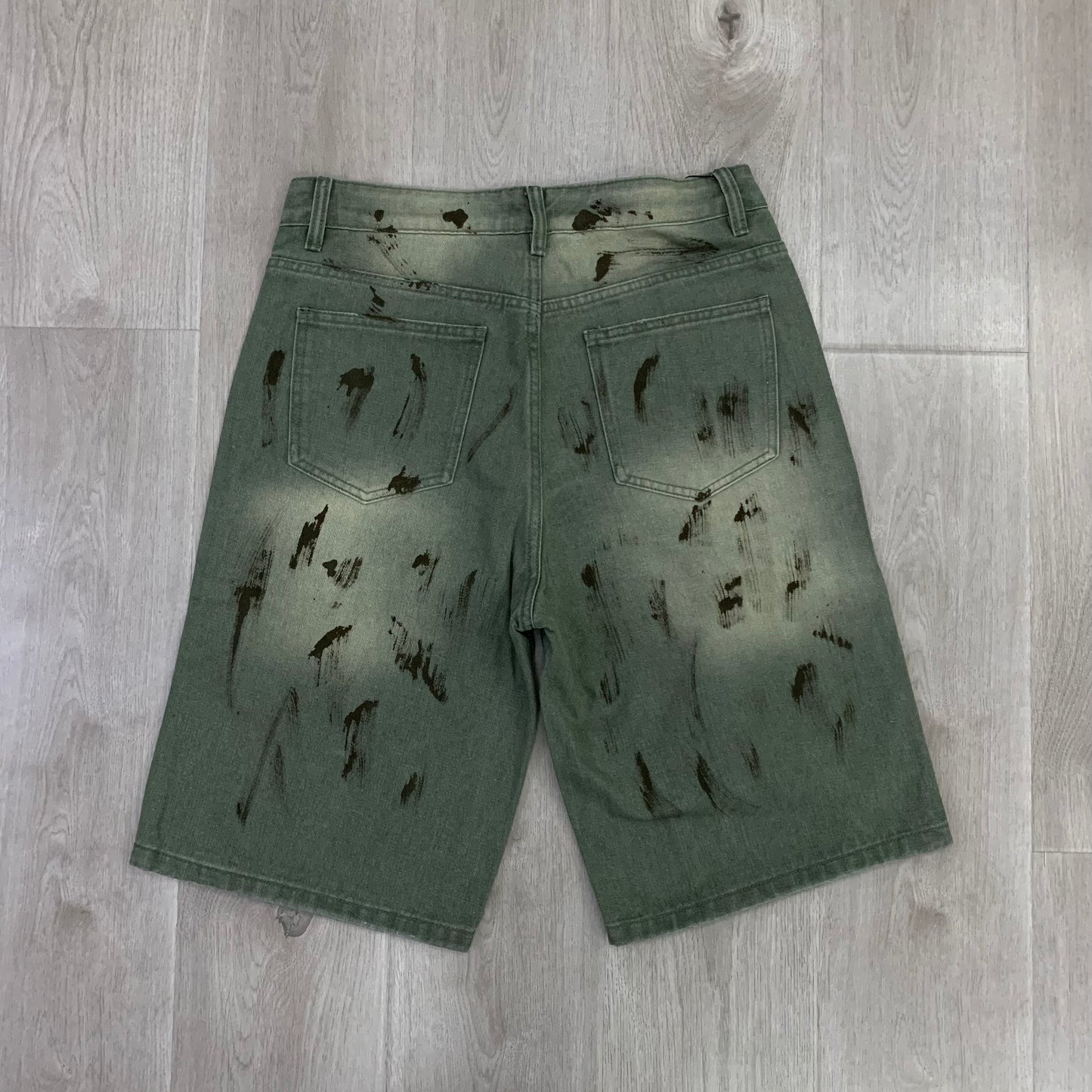 Vale Forever Skittles Jorts Men's Rhinestones Denim Shorts