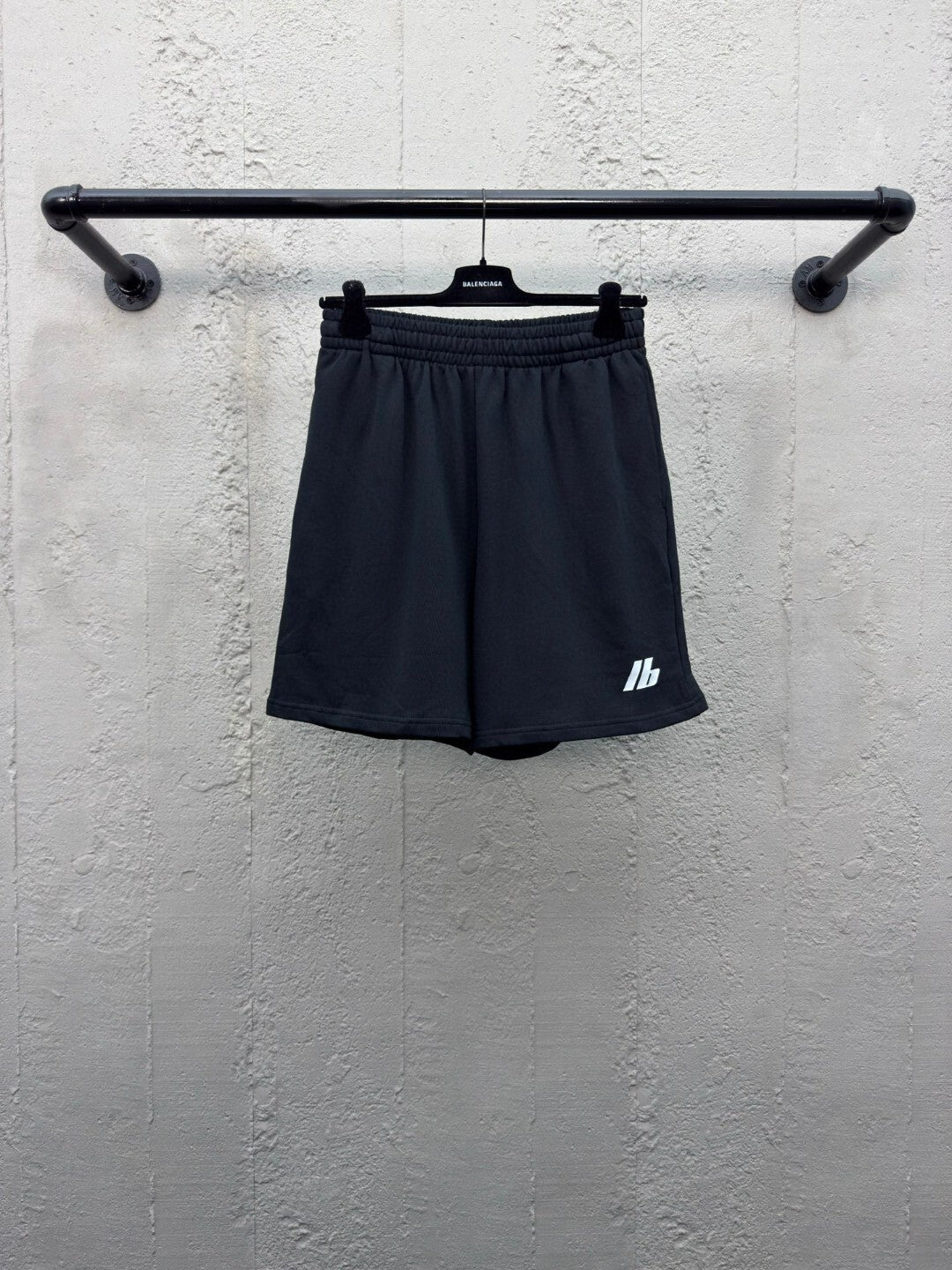 Black balenciaga shorts cotton