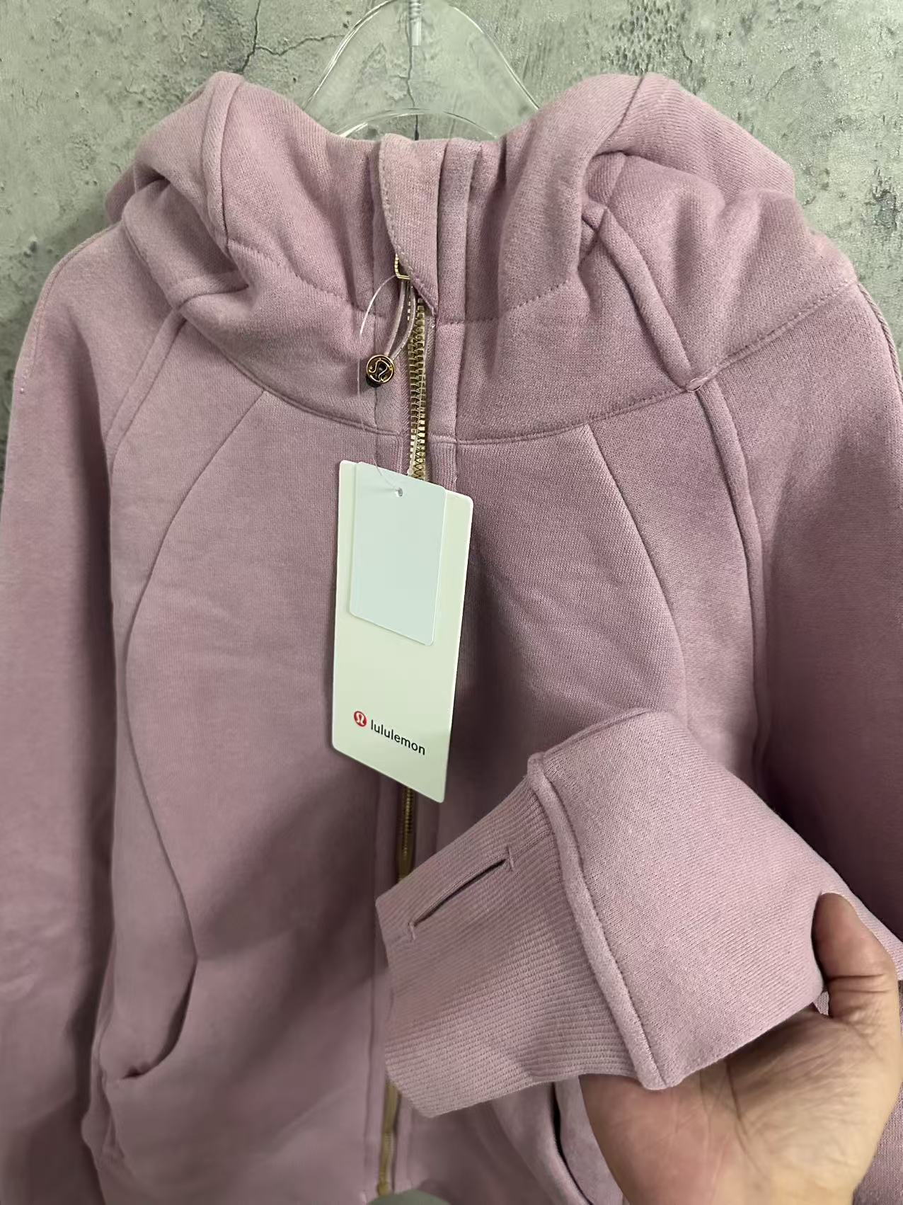 Lululemon light purple scuba jacket