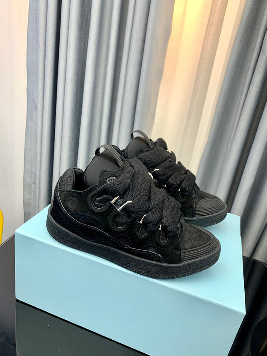 Lanvins curb sneakers black