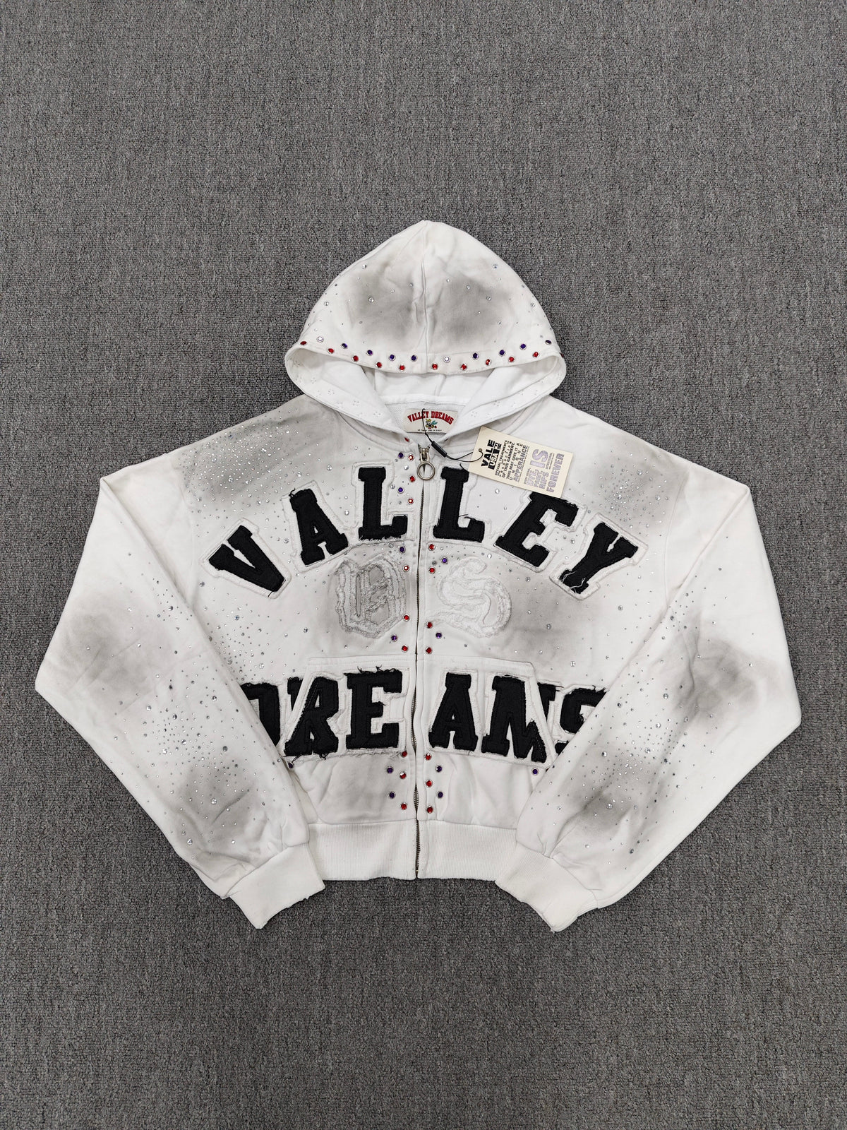 Vale Forever Classico Zip Up Hoodie 'White