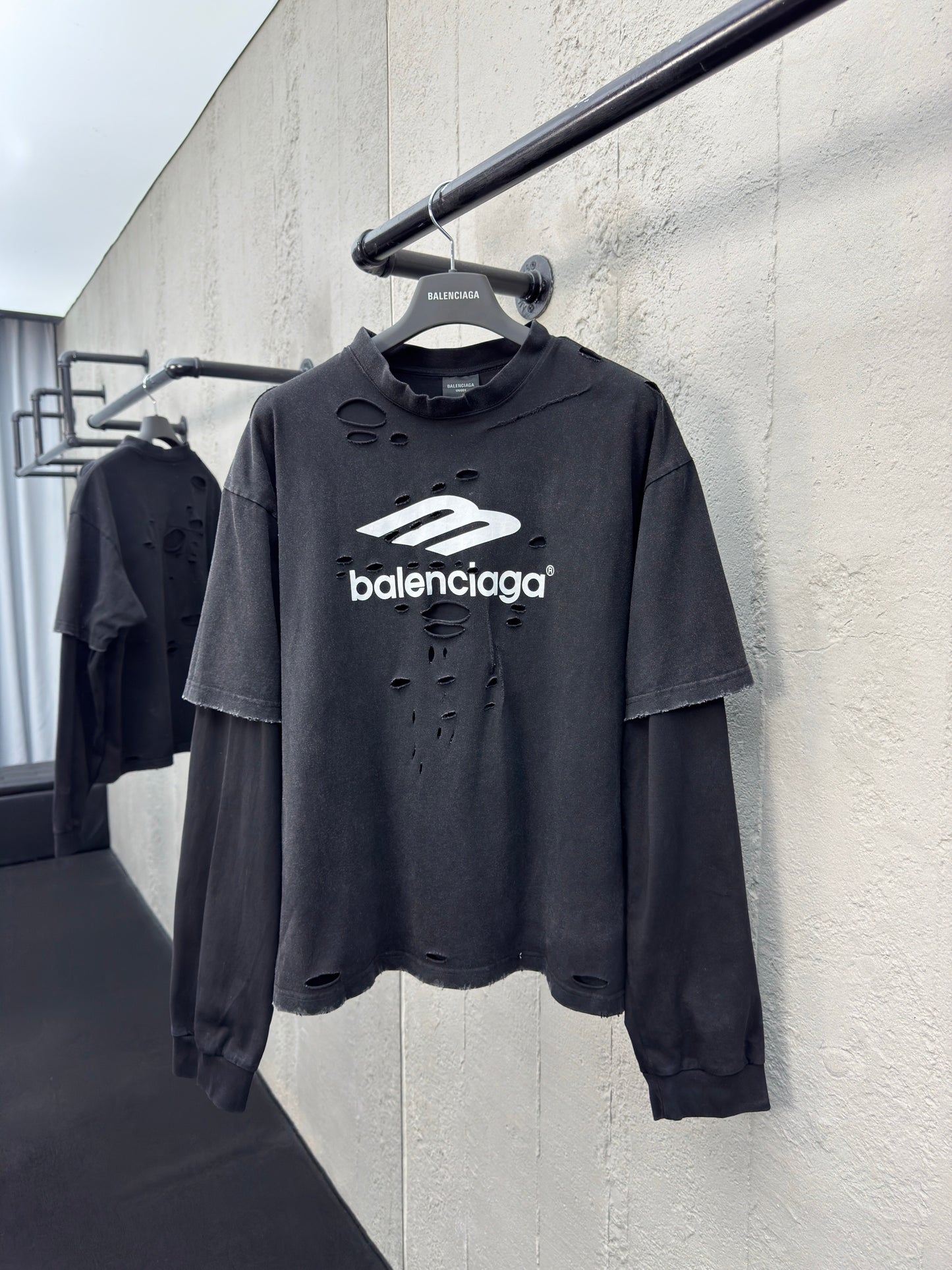 Balenciaga Layered 3B Shirt Black