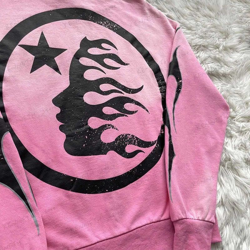 Hellstar pink zip up hoodie