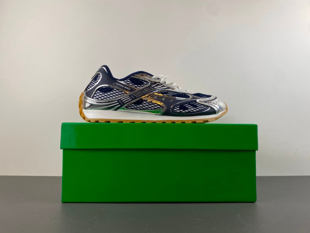 Bottega venta orbit dark blue and sliver