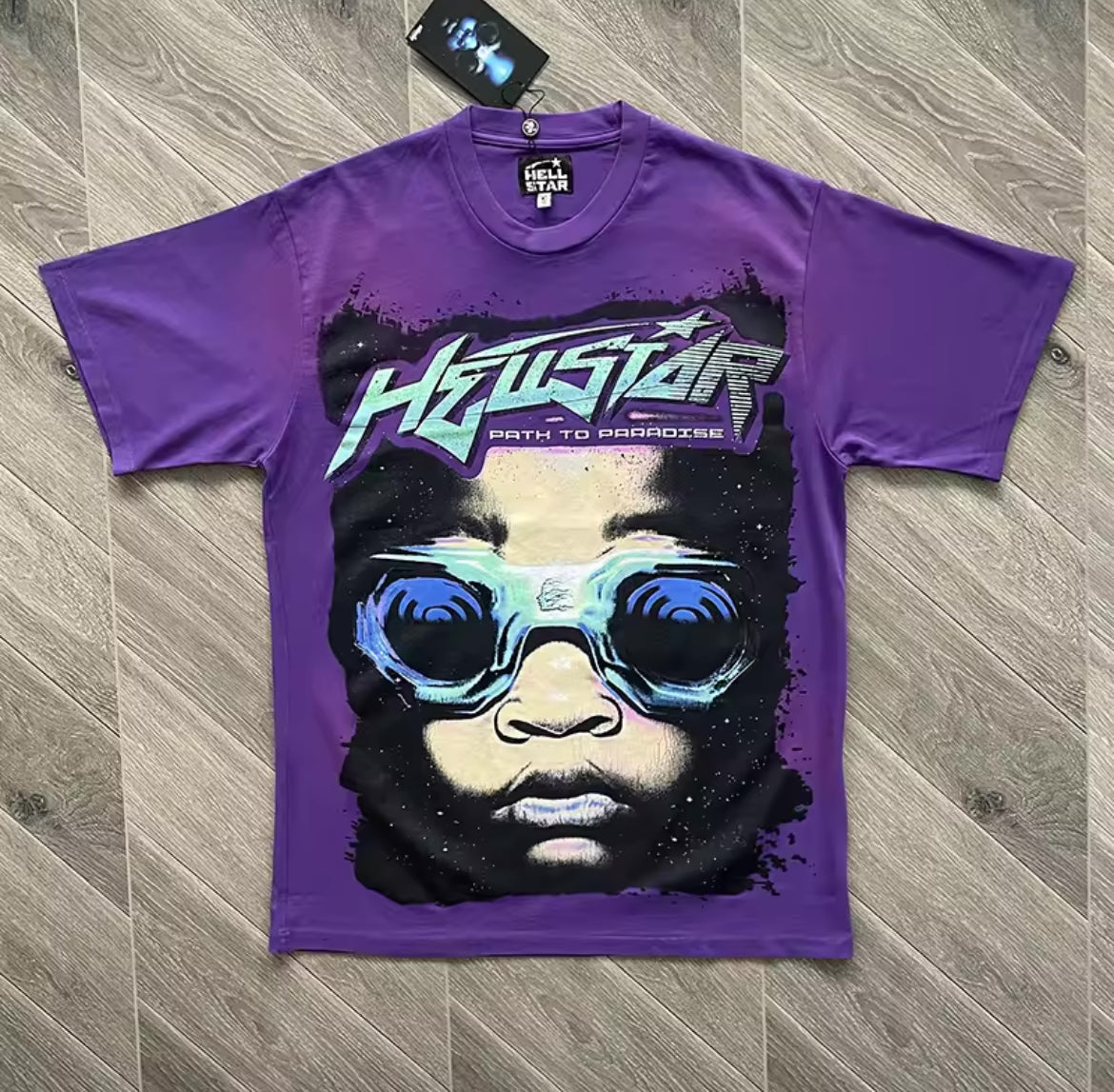 HELLSTAR purple “GOGGLES” TSHIRT