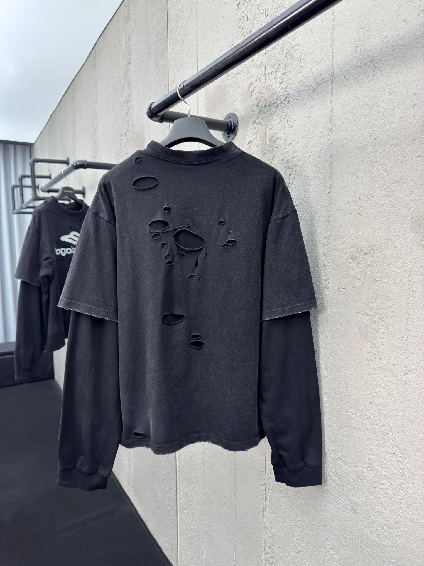 Balenciaga Layered 3B Shirt Black