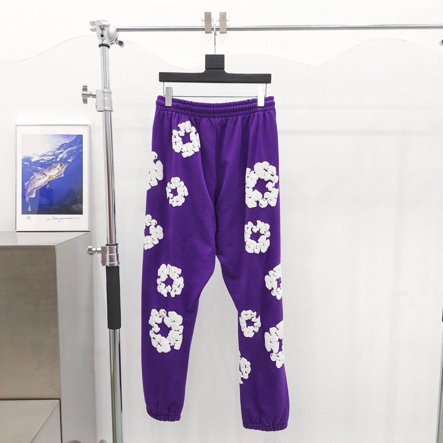 Purple  denim tears sweatpants