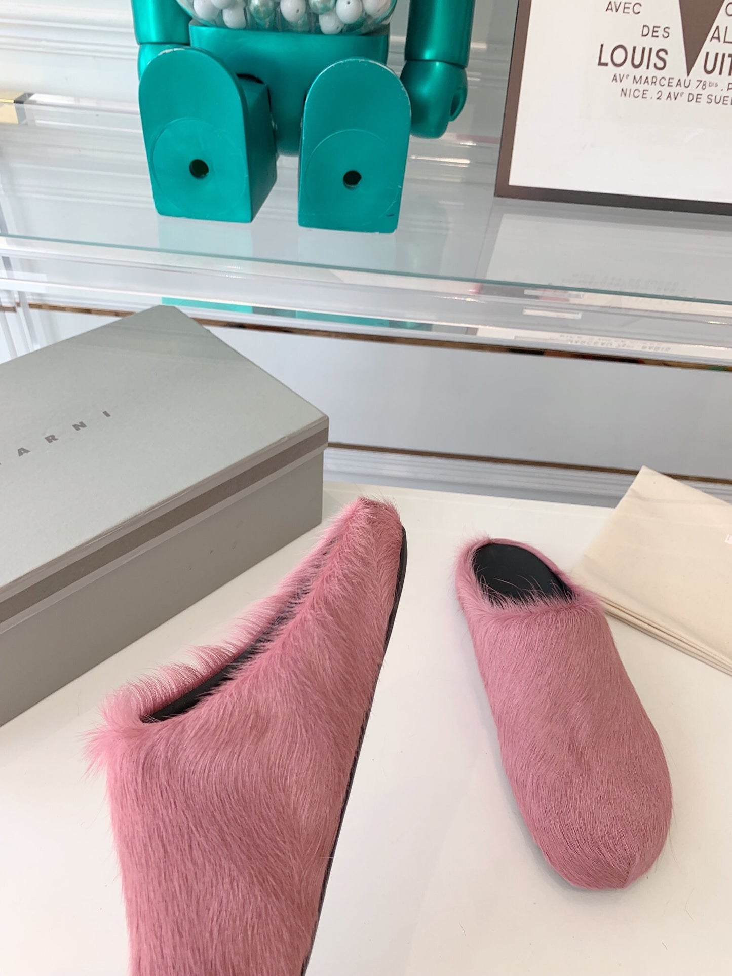 Marni slides loafers pink